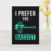 Bass Player Bass Gezegde CadeauVriendin Kaart (Gele Bloem)