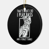 Bass Player Bass Guiter Keramisch Ornament (Links)