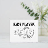 Bass Player Briefkaart (Staand voorkant)