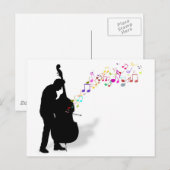 Bass Player Briefkaart (Voorkant / Achterkant)