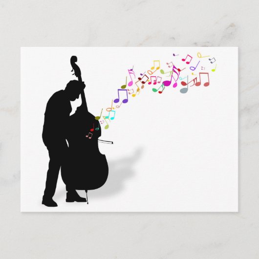 Bass Player Briefkaart (Voorkant)