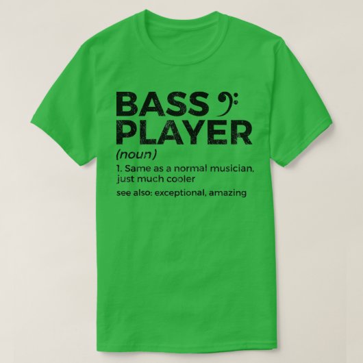 Bass Player Definition But voor muzikanten Ragla T-shirt (Design voorkant)