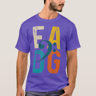 Bass Player EADG Double Bass Clef But T-shirt