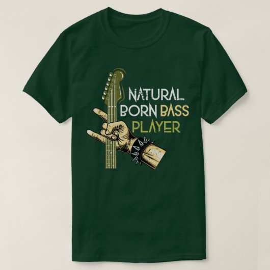 Bass Player Gift Musical Instrument Music Bass T-shirt (Design voorkant)