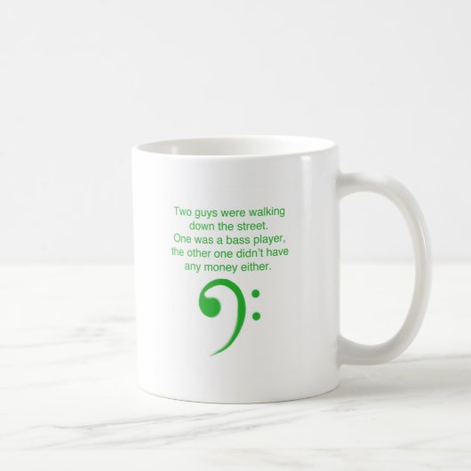 Bass Player-grap Koffiemok (Rechts)