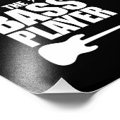 Bass Player Guitar die Musicus Guitaris afspeelt Foto Afdruk (Hoek)