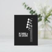 Bass Player In Charge of the Groove Bedankkaart (Staand voorkant)