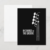 Bass Player In Charge of the Groove Bedankkaart (Voorkant / Achterkant)