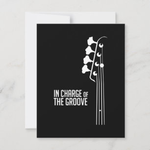 Bass Player In Charge of the Groove Bedankkaart