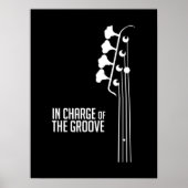 Bass Player In Charge of the Groove Poster (Voorkant)