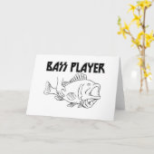 Bass Player Kaart (Gele Bloem)