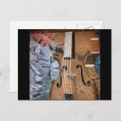 Bass Player Mural Downtown Fresno Briefkaart (Voorkant / Achterkant)