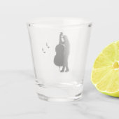 Bass Player Musician Shot Glas (Achterkant)