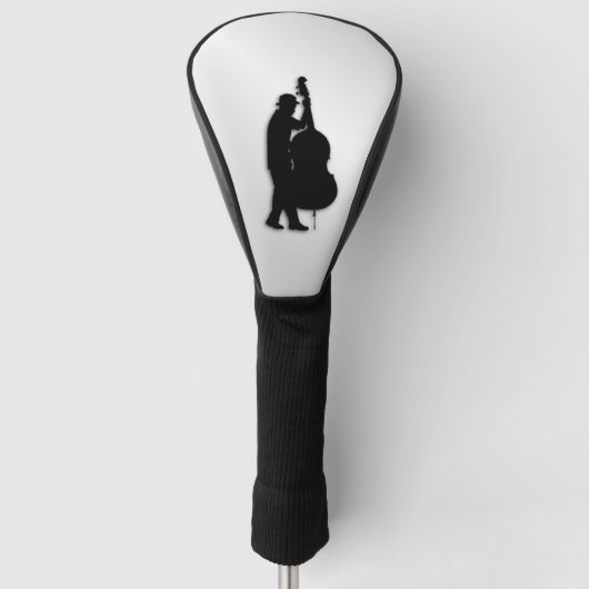 Bass Player Silver Golfheadcover (Voorkant)