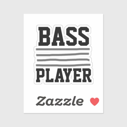 Bass Player Sticker (Vel)