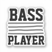 Bass Player Sticker (Voorkant)