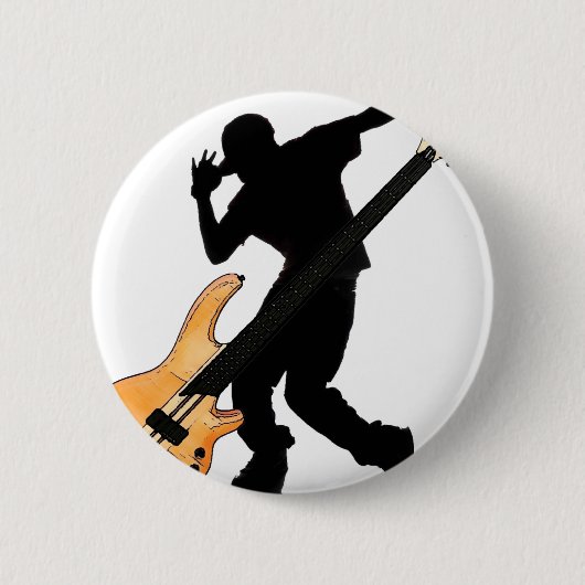 Bass Player Swag Ronde Button 5,7 Cm (Voorkant)