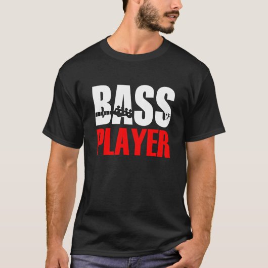 Bass Player T-Shirt Black (Voorkant)