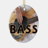 bass player text vier string bass hands keramisch ornament (Rechts)