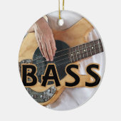 bass player text vier string bass hands keramisch ornament (Links)