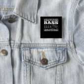 Bass Player Vierkante Button 5,1 Cm (In situ)