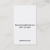 Bass Player-Visitekaartje Visitekaartje (Achterkant)