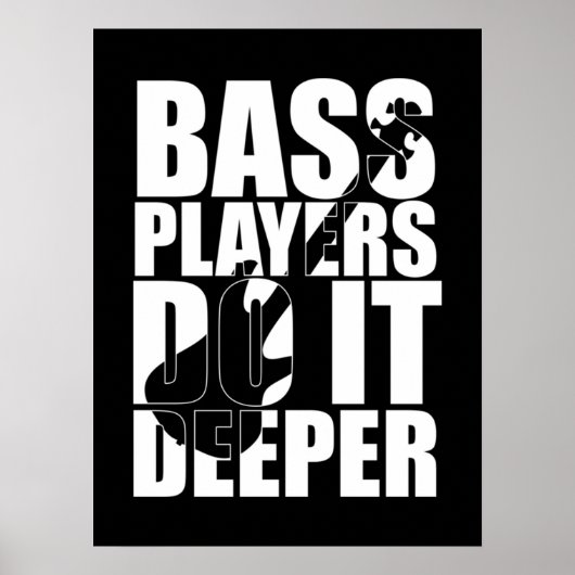 Bass players doen het dieper poster (Voorkant)