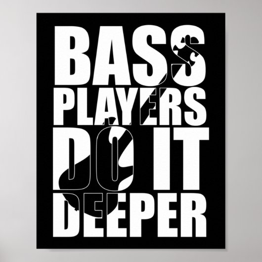 Bass players doen het dieper poster (Voorkant)