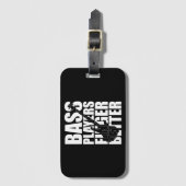 Bass players fingers better bagagelabel (Voorkant (verticaal))