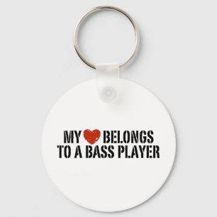 Bass Players Girl Sleutelhanger