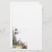 Bass Point Lighthouse Maine Maureen Girard Briefpapier (Voorkant / Achterkant)