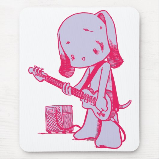 Bass Puppy Mousepad Muismat (Voorkant)