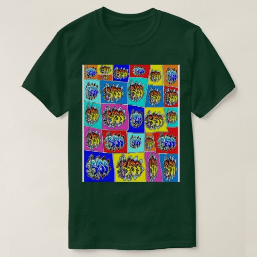 Bass Rainbow T-shirt (Design voorkant)