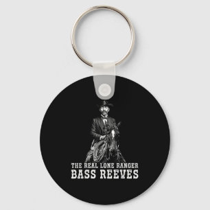 Bass Reeves De Echte Lone Ranger Western Black Zij Sleutelhanger