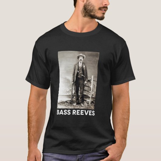 Bass Reeves T-Shirt met lange mouwen (Voorkant)