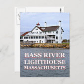 Bass River Lighthouse, Briefkaart Massachusetts (Voorkant / Achterkant)