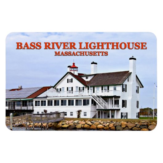 Bass River Lighthouse, Massachusetts Flexi Magnet Magneet (Horizontaal)