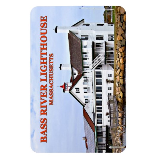 Bass River Lighthouse, Massachusetts Flexi Magnet Magneet (Verticaal)