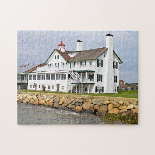 Bass River Lighthouse, Massachusetts Jigzaag Puzzl Legpuzzel (Horizontaal)
