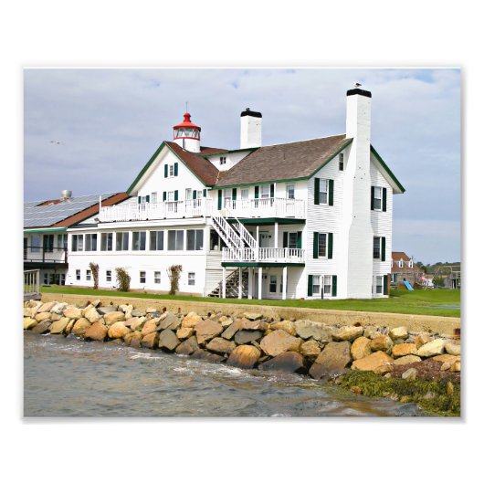 Bass River Lighthouse, Massachusetts Photo Print Foto Afdruk (Voorkant)