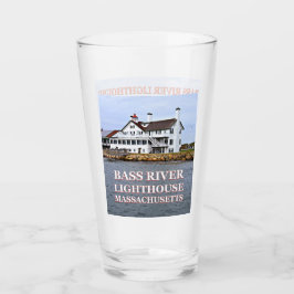 Bass River Lighthouse, Massachusetts Pint Glass Glas
