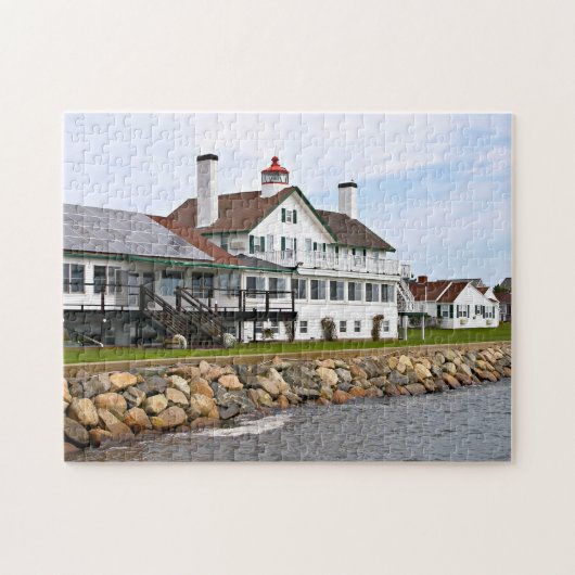 Bass River Lighthouse, Massachusetts puzzel Legpuzzel (Horizontaal)