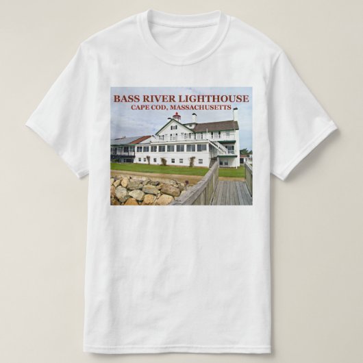 Bass River Lighthouse, Massachusetts T-Shirt (Design voorkant)