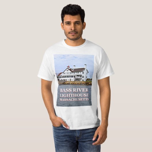 Bass River Lighthouse, Massachusetts T-Shirt (Voorkant volledig)