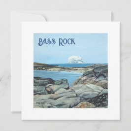 Bass Rock, Noord-Berwick, Schotland door Pola.B.Al Feestdagenkaart