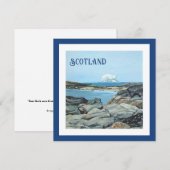Bass Rock, Noord-Berwick, Schotse landschapskunst Feestdagenkaart (Voorkant / Achterkant)
