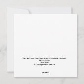 Bass Rock, Noord-Berwick, Schotse landschapskunst Feestdagenkaart (Achterkant)