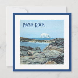 Bass Rock, North Berwick, Bonnie Schotland beelden Feestdagenkaart