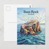 Bass Rock Schotland Briefkaart (Voorkant / Achterkant)