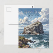 Bass Rock Schotland Briefkaart (Voorkant / Achterkant)